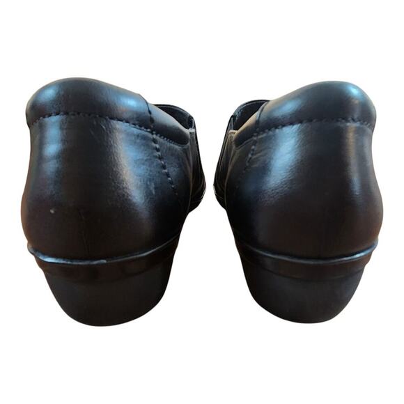 Clarks collection Everlay Luna womens sz 8 black leather comfort shoe strap - Picture 5 of 13